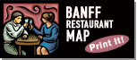 Banff Restaurant Map